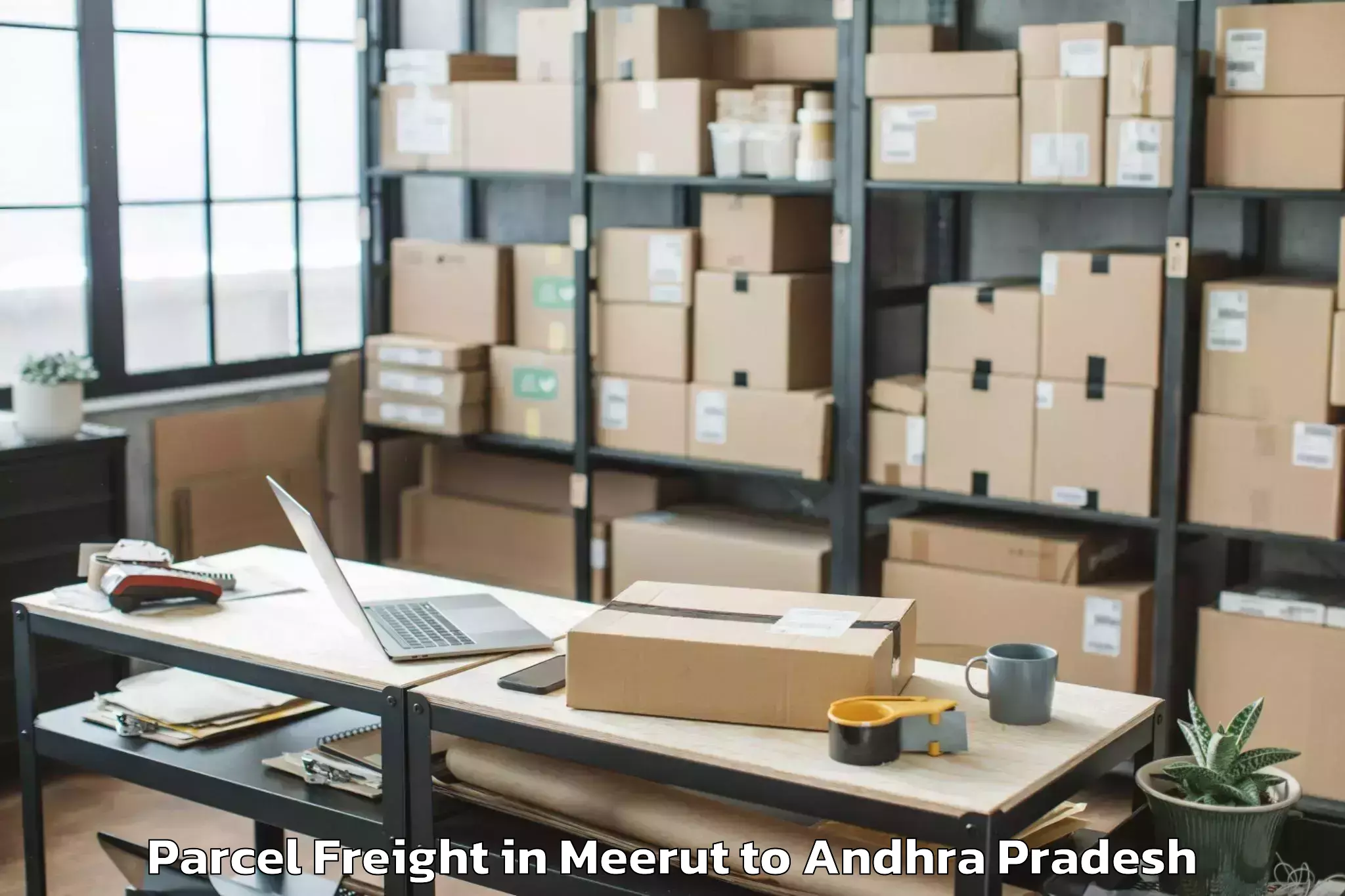 Trusted Meerut to Korukonda Parcel Freight